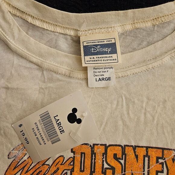 Vintage Disney Womens DUMBO Large L Shirt Top T-Shirt Tee Timothy Mouse Y2K NEW - Picture 3 of 6